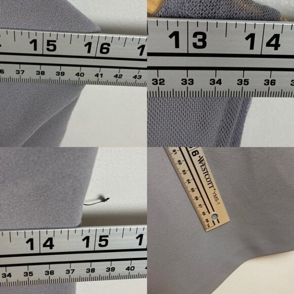 NWT Nordstrom JS Collection Silver Grey Illusion‎ Neckline Sheath Cocktail Dress - Picture 12 of 15